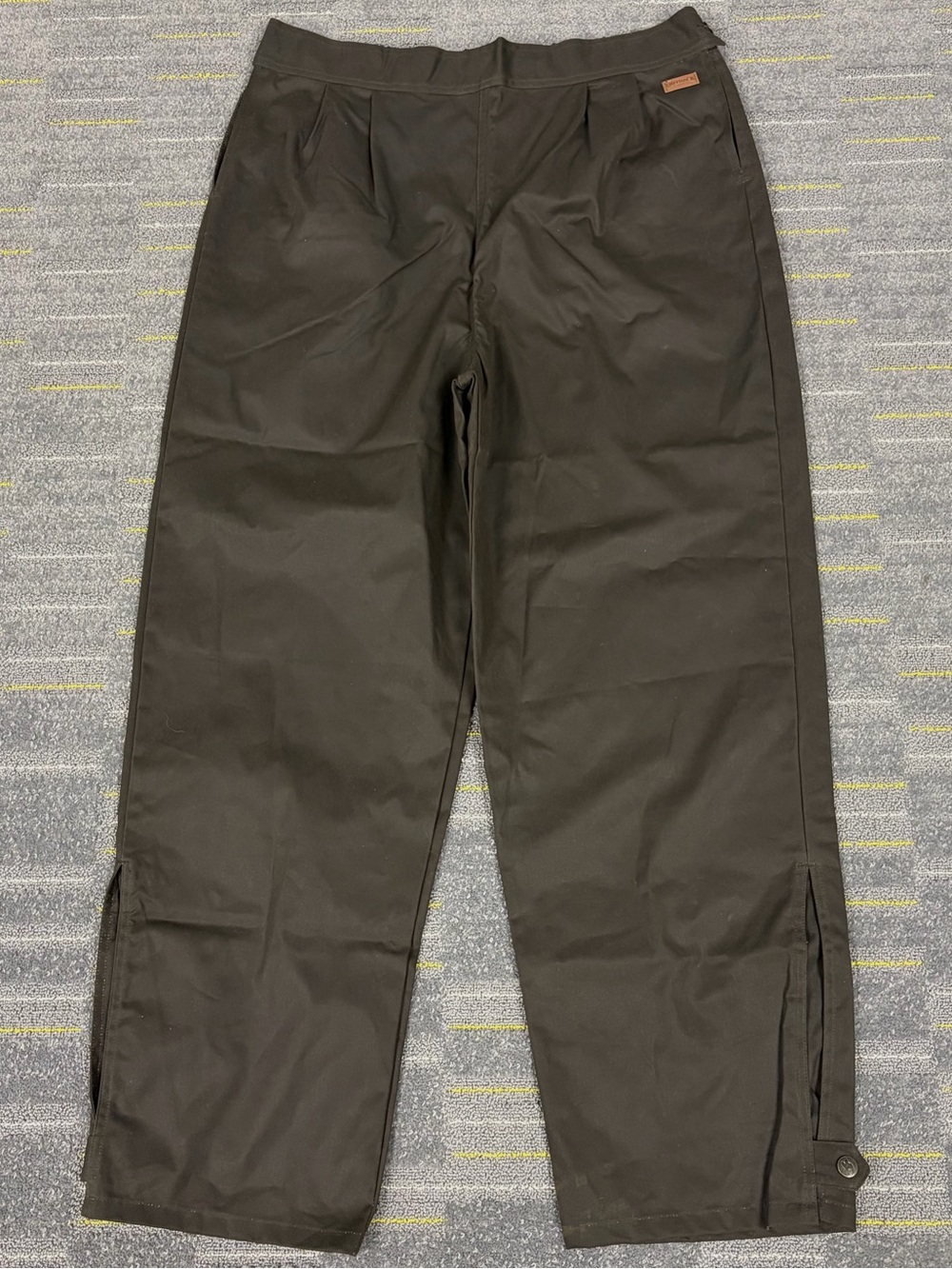 Outback Trading Company Oilskin Overpants Size Large Brown Waxed Outdoor Utility